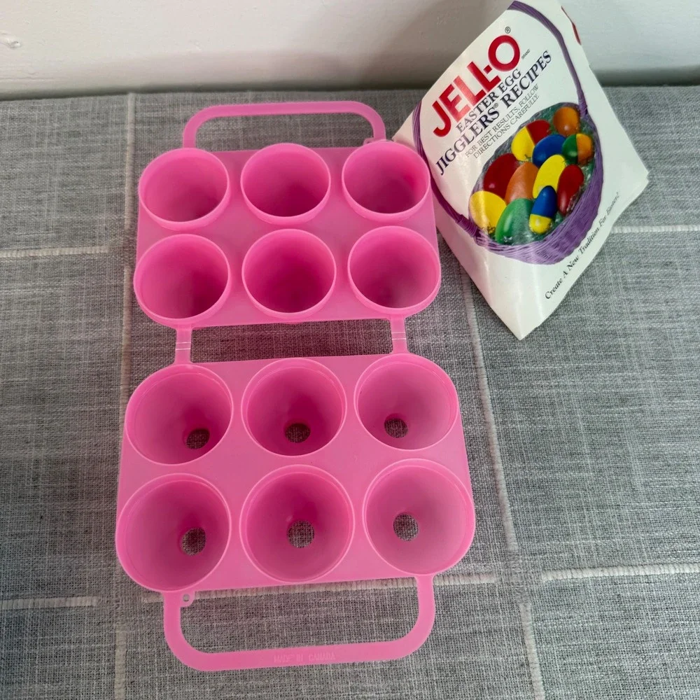 Jell O Jiggler Egg Mold‎ Pink Smooth NEW Jell-o